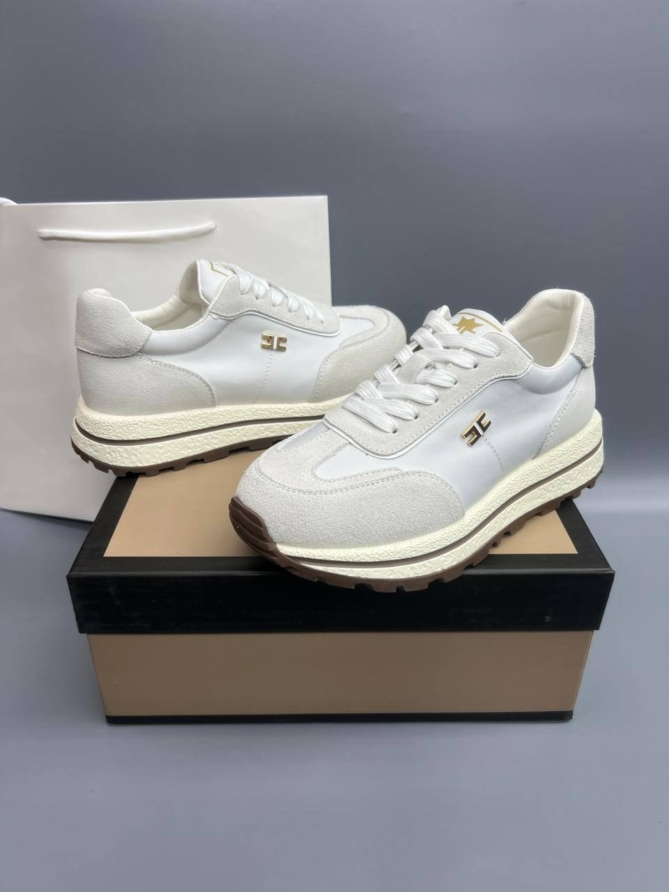 ,женские кроссовки,кроссовки brunello cucinelli,женская ,комбинированные кроссовки