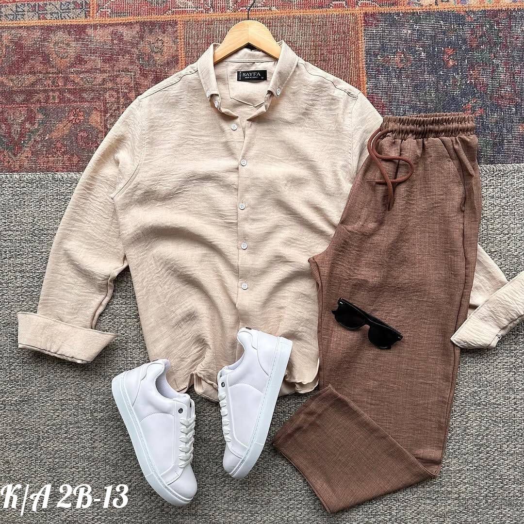 летние мужские костюмы,мужская мода,костюм бежевый мужской,рубашка и брюки,костюм брючный с рубашкой