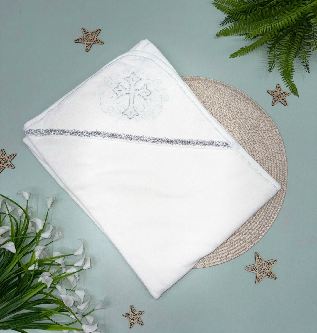 пеленка крестильная,крестильное полотенце с уголком,крестильное полотенце,полотенце для крещения,крестильное полотенце махровое