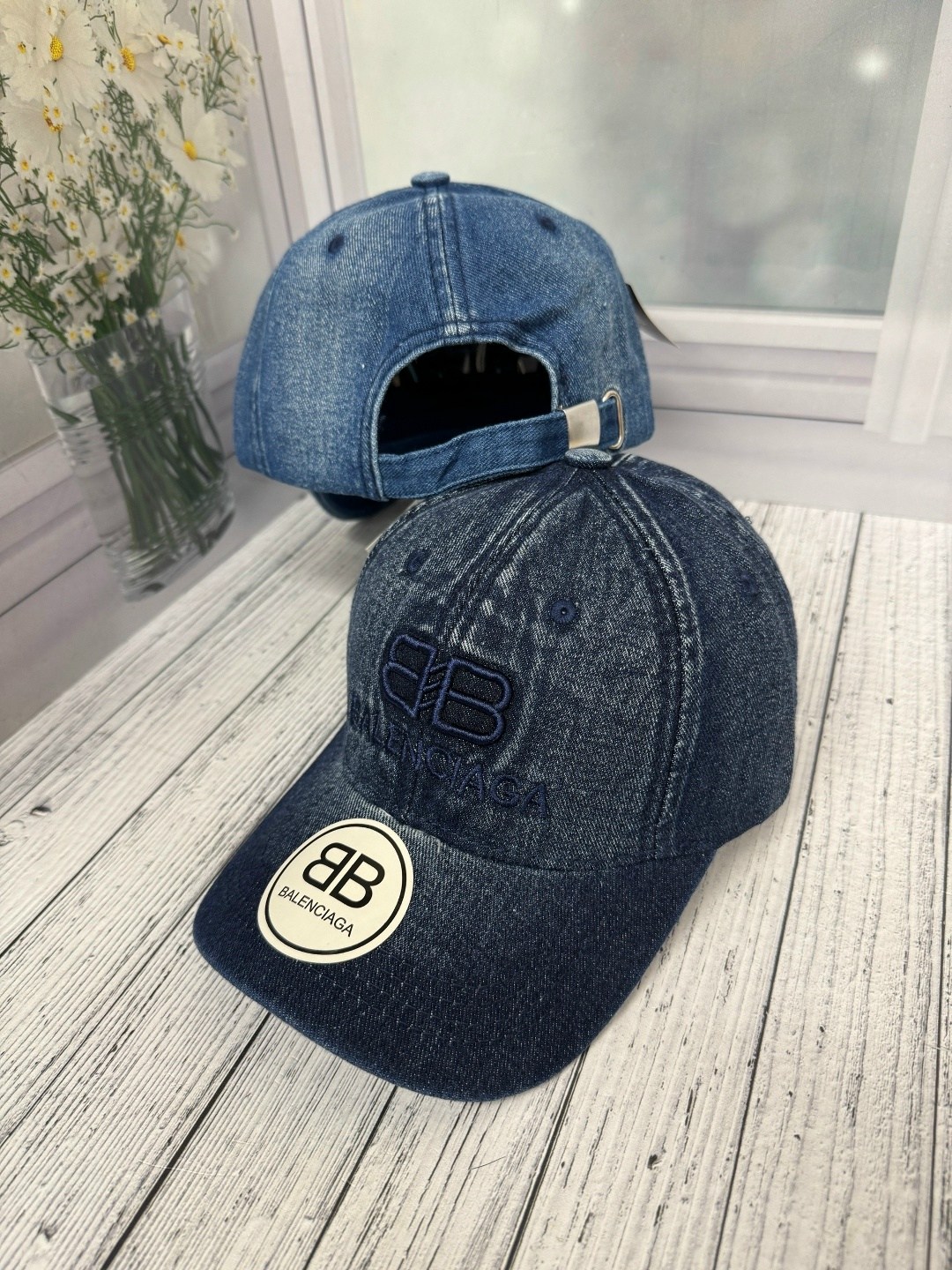 бейсболка balenciaga,стильная бейсболка,джинсовая бейсболка,balenciaga кепка джинсовая,бейсболка женская