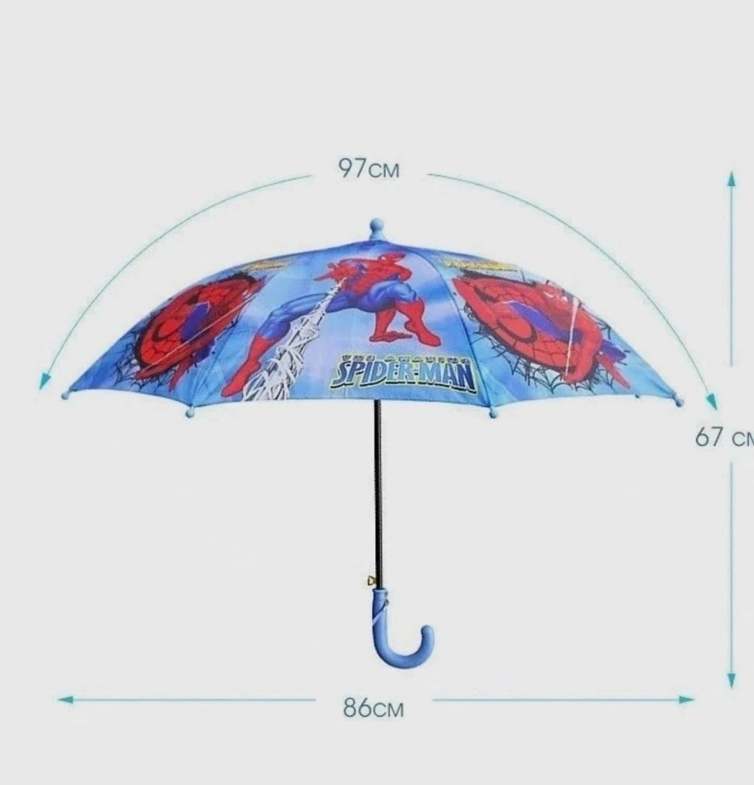 зонт детский человек паук,зонт человек паук,зонт детс. 601 человек паук складной,детский зонт трость,зонт детский для мальчика