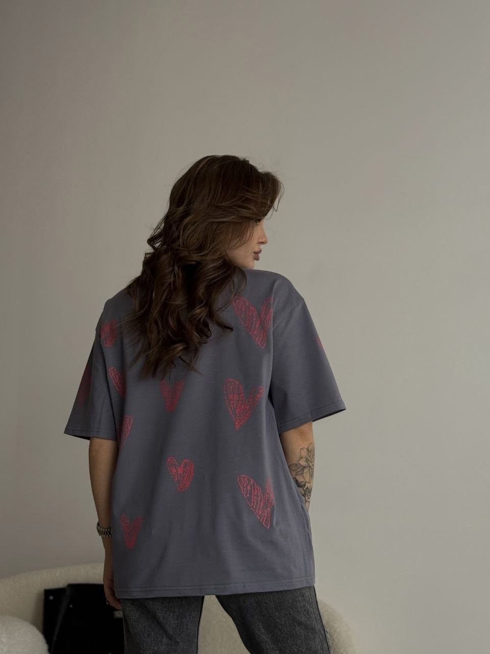 футболка оверсайз с принтом сердце,женская футболка оверсайз,футболка оверсайз с сердцем,женская футболка оверсайз с принтом,футболки оверсайз с принтами