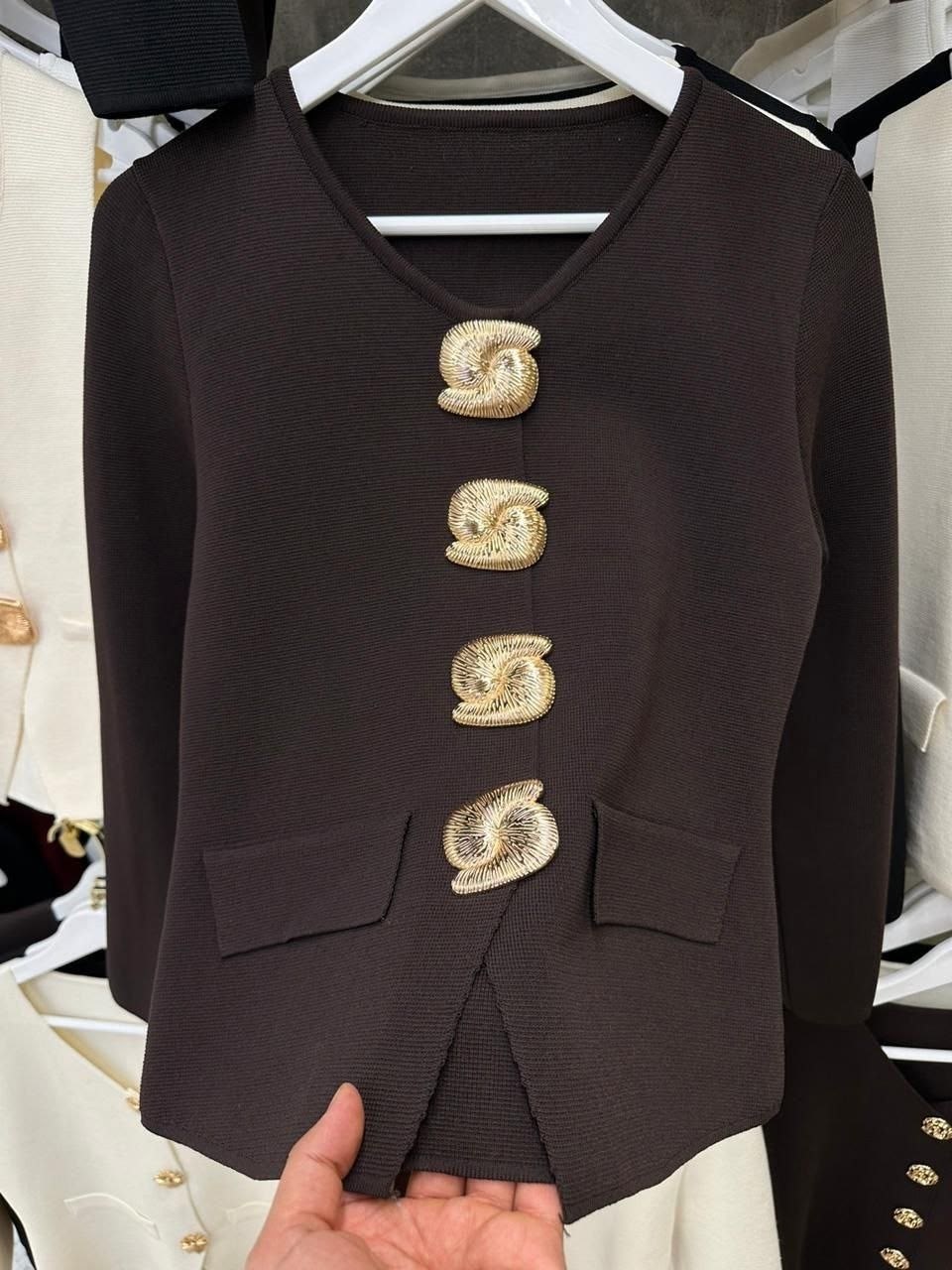 женская кофта,кофта кардиган,жакет,женский кардиган,трикотажный жакет в стиле «шанель»