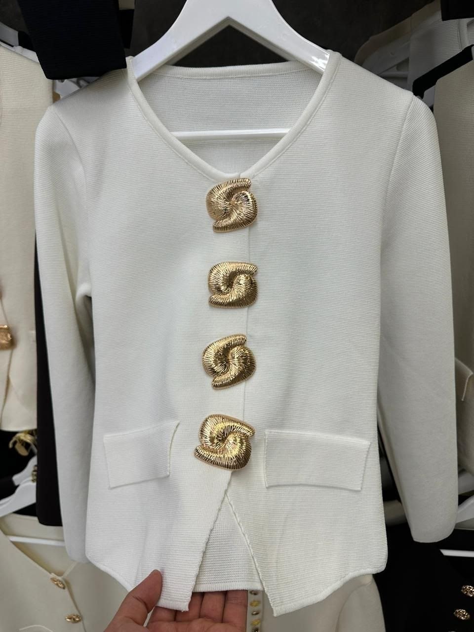 женская кофта,кофта кардиган,жакет,женский кардиган,трикотажный жакет в стиле «шанель»