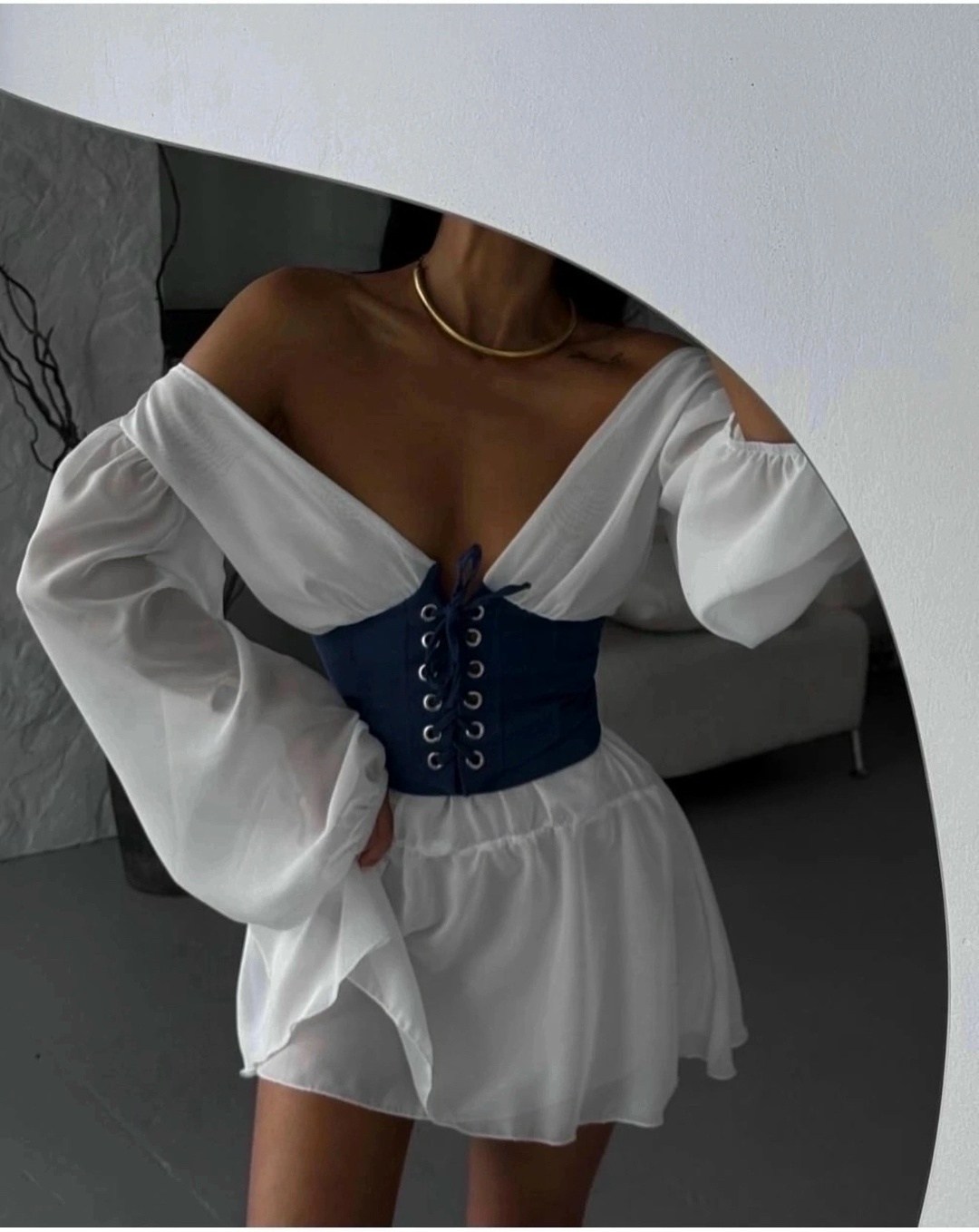 платье с корсетом,корсетный костюм из юбки и топа,костюм из шифона с корсетом и юбкой,корсетный костюм женский,платье рубашка с корсетом