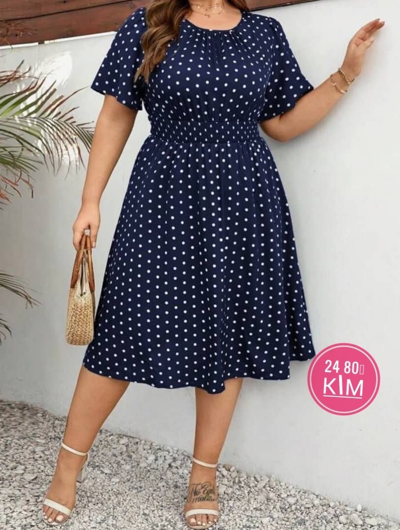 летние платья больших размеров,женское платье в горошек,платья для полных,платье на полных женщин,платья в горошек