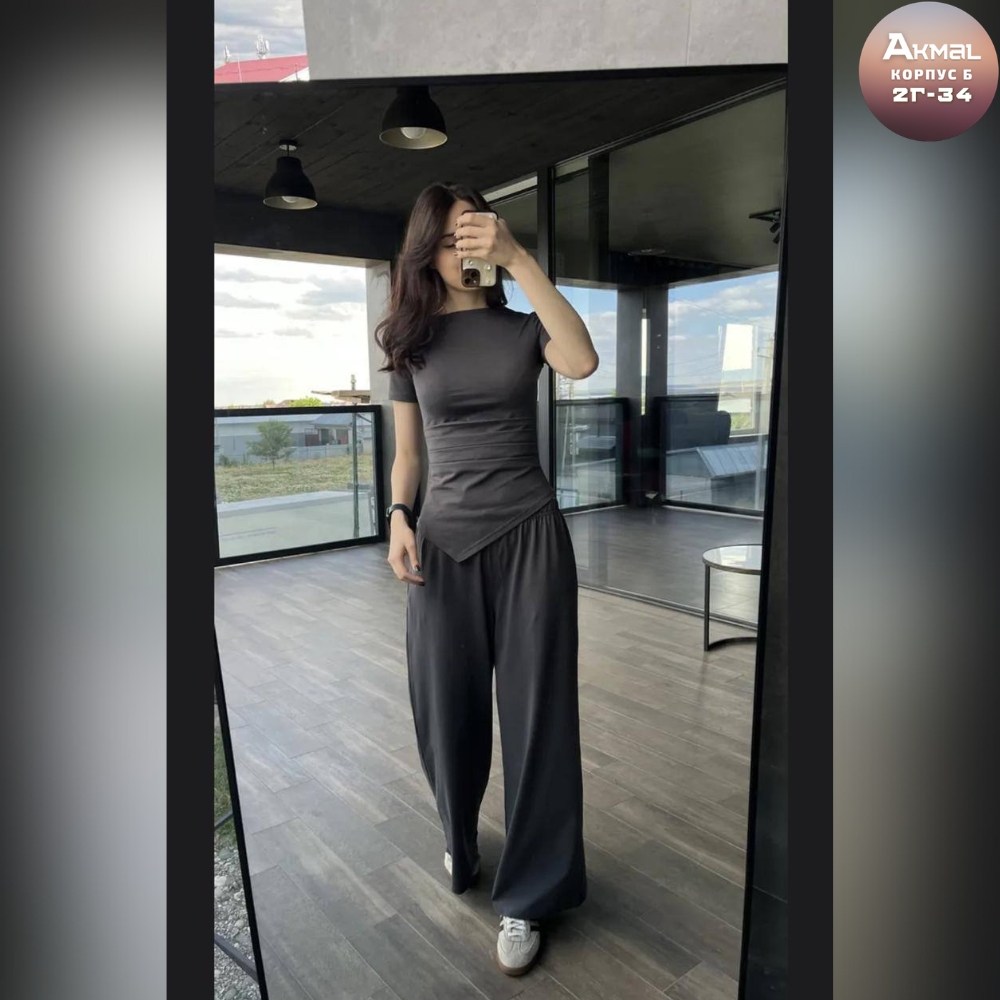 костюм с брюками,спортивные брюки палаццо,костюм женский с брюками,костюм трикотажный с брюками палаццо,брюки комплект