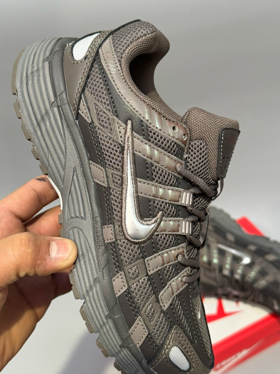 кроссовки nike p 6000,кроссовки nike,кроссовки мужской nike,кроссовки nike p-6000 cave stone metallic silver коричневый,nike p 6000