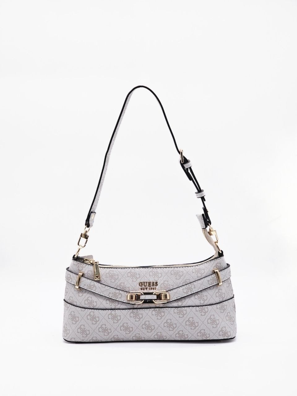 женская сумка guess,сумка через плечо guess,сумка guess,сумка на плечо guess,сумка хобо с принтом из монограмм бренда noelle guess