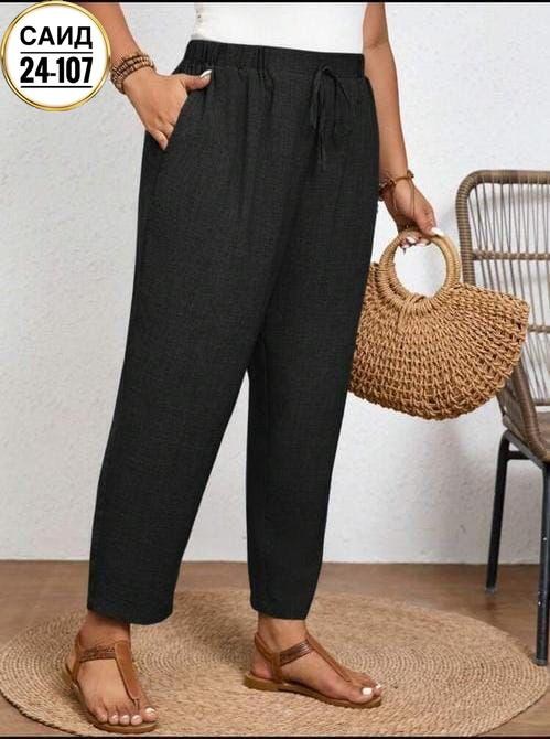 женские брюки большие размеры,брюки женские летние,повседневные брюки,летние брюки,брюки ollsy 4016 голубой