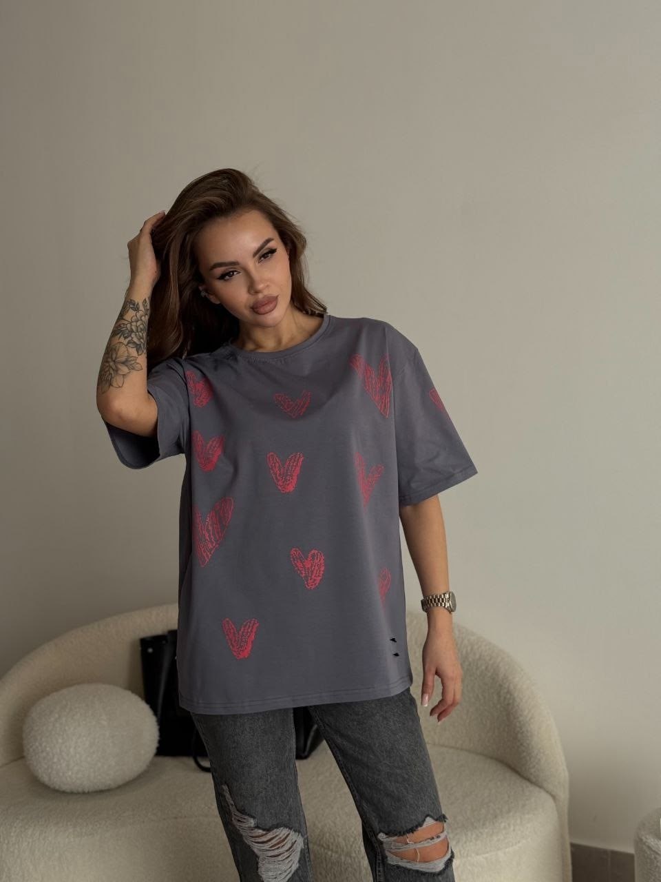 футболка оверсайз с принтом сердце,женская футболка оверсайз,футболка оверсайз с сердцем,женская футболка оверсайз с принтом,футболки оверсайз с принтами