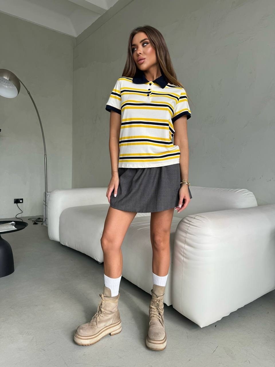 поло в полоску женское,женская футболка поло,костюм женский двойка с юбкой,футболка в полоску,