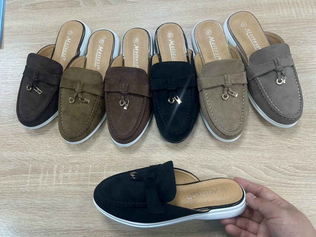 ,лоферы loro piana,мюли loro piana,замшевые мюли,мюли женские