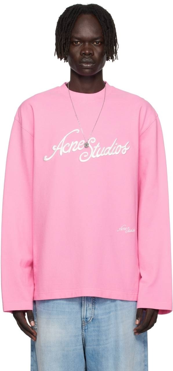 розовые футболки,acne studios лонгслив,розовый свитшот,розовая толстовка,свитшот женская