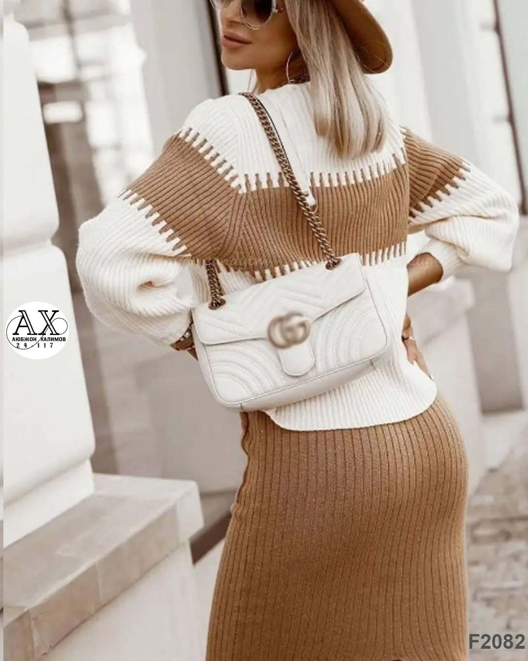 костюм женский юбка и джемпер ladyviki_shik,свитер и юбка,вязаный костюм с юбкой,стильный вязаный комплект с юбкой-свитером,вязаные костюмы