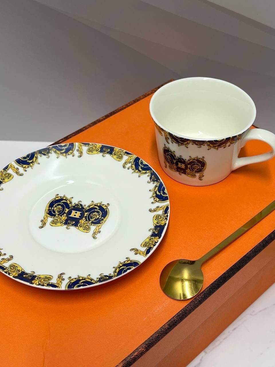 посуда hermes,чайная пара эрмес,чайный набор hermes,чашка кофейная hermes 200 мл,чайные наборы
