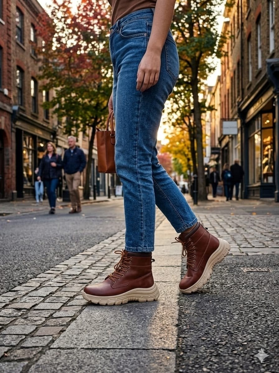 ботинки с джинсами,модные ботинки,женские ботинки,ботинка,женская