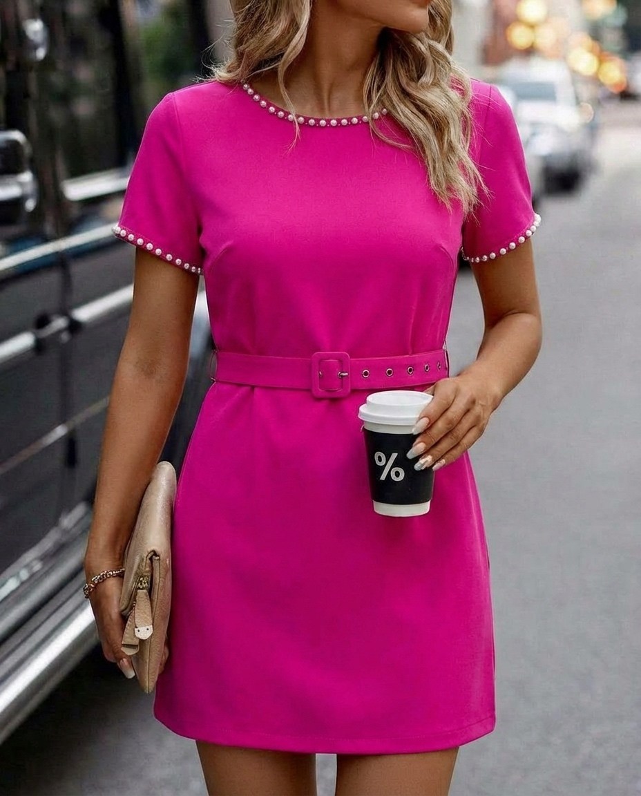 платье с поясом,платье,модное платье,платье стильное,платье женское короткое