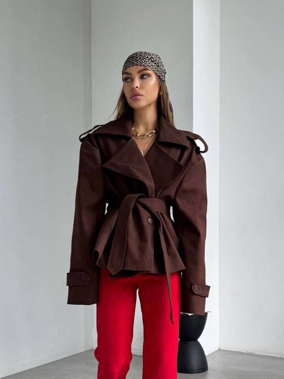 тренч с поясом,тренч,плащ женский,тренч женский,короткий тренч