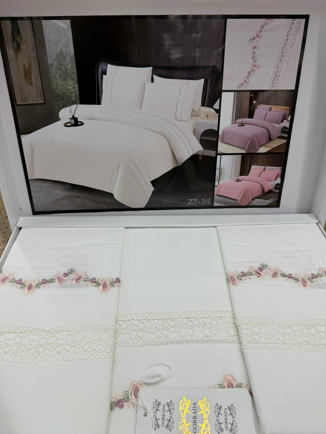 комплект постельного белья,комплект постельного белья gelin home,постельное белье,постельное белье nursum евро,кпб efor ranforce (almila ng-45) сухая роза гипюр евро