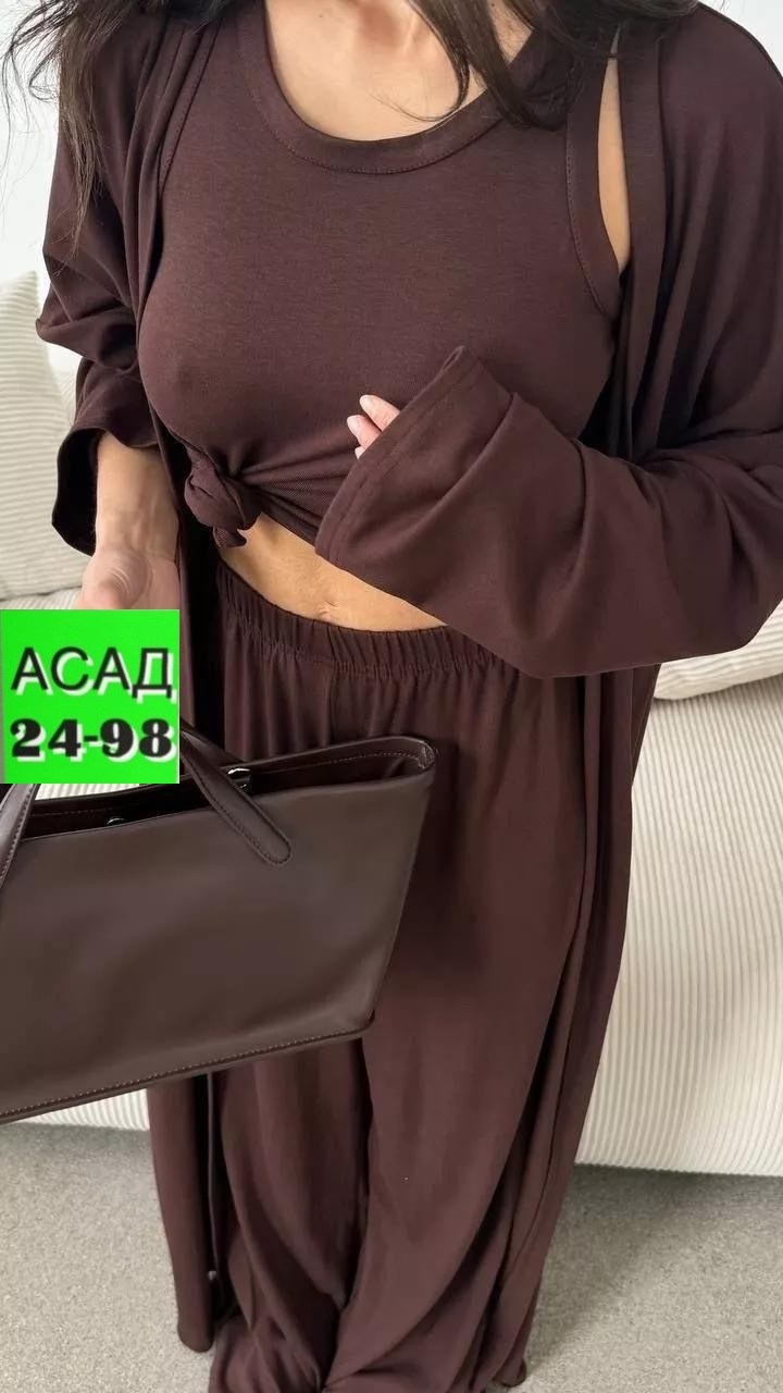 костюм женский,женский костюм тройка,костюм с брюками палаццо,,костюм летний с брюками палаццо и кимоно и топом