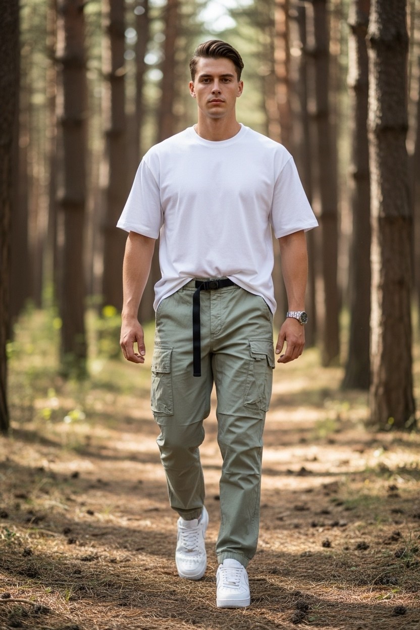 брюки карго,мужские брюки карго,зауженные брюки,брюки с карманами,брюки в спортивном стиле