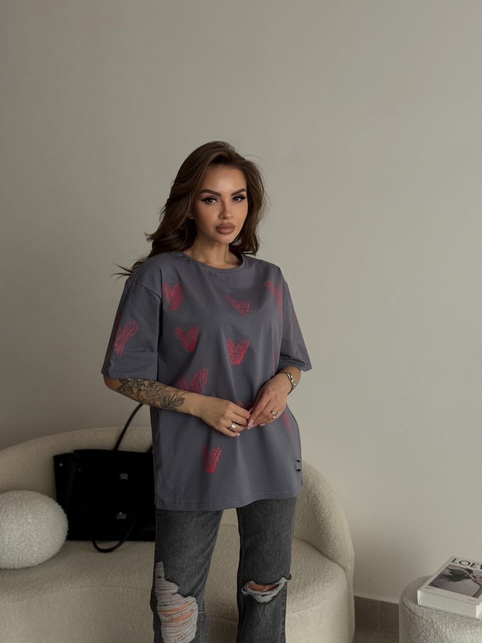 футболка оверсайз с принтом сердце,женская футболка оверсайз,футболка оверсайз с сердцем,женская футболка оверсайз с принтом,футболки оверсайз с принтами