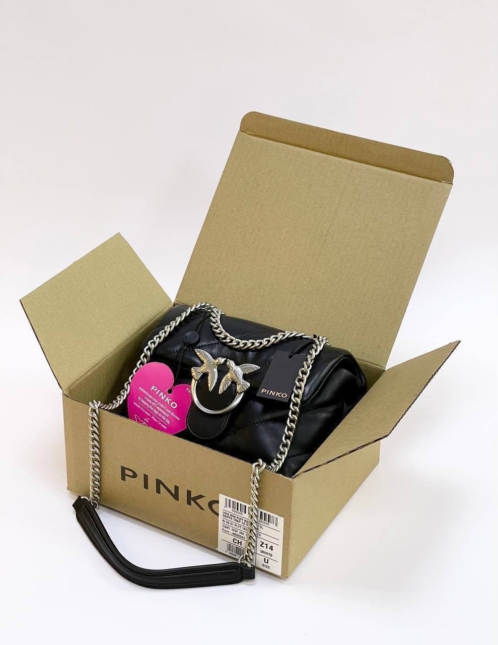 сумка pinko женская,сумки pinko,кожаная сумка pinko,сумка пинко черная с золотой фурнитурой,сумка с птичками бренд pinko