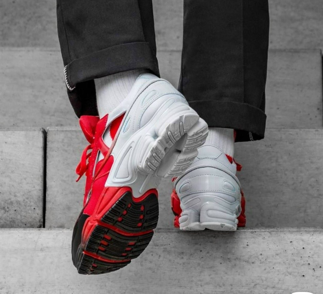 adidas raf simons replicant,кроссовки adidas raf simons x ozweego replicant 'red halo blue',adidas x raf simons replicant ozweego,массивные кроссовки raf simons x ozweego replicant adidas красный,раф