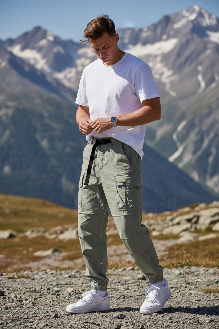 брюки карго,мужские брюки карго,зауженные брюки,брюки с карманами,брюки в спортивном стиле