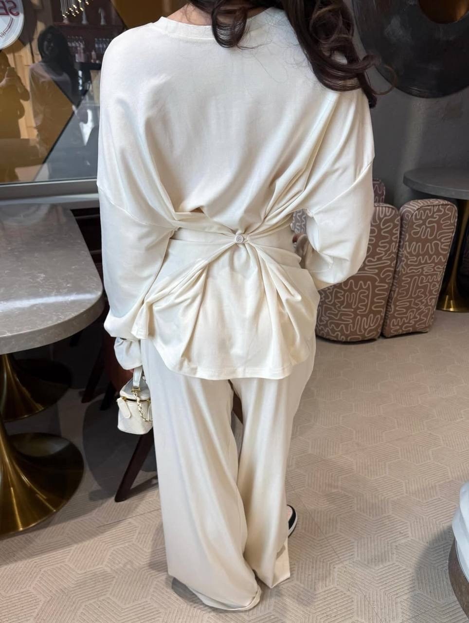 брючный костюм,костюм с брюками,костюм женский,стильный комплект,костюм женский с капри