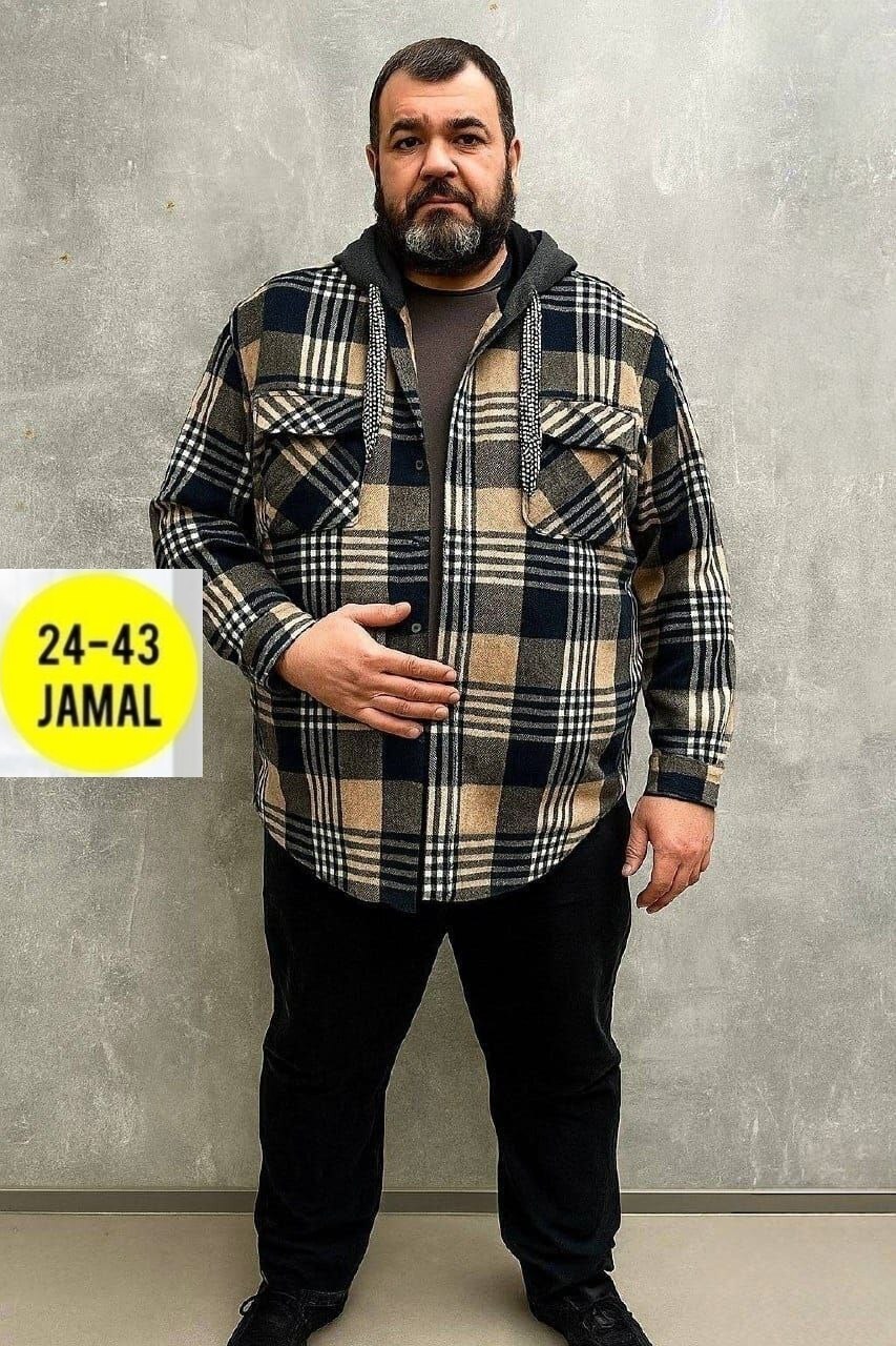 рубашка с капюшоном,рубашка теплая,рубашка теплая на флисе,рубашка куртка в клетку теплая с капюшоном,рубашка великан