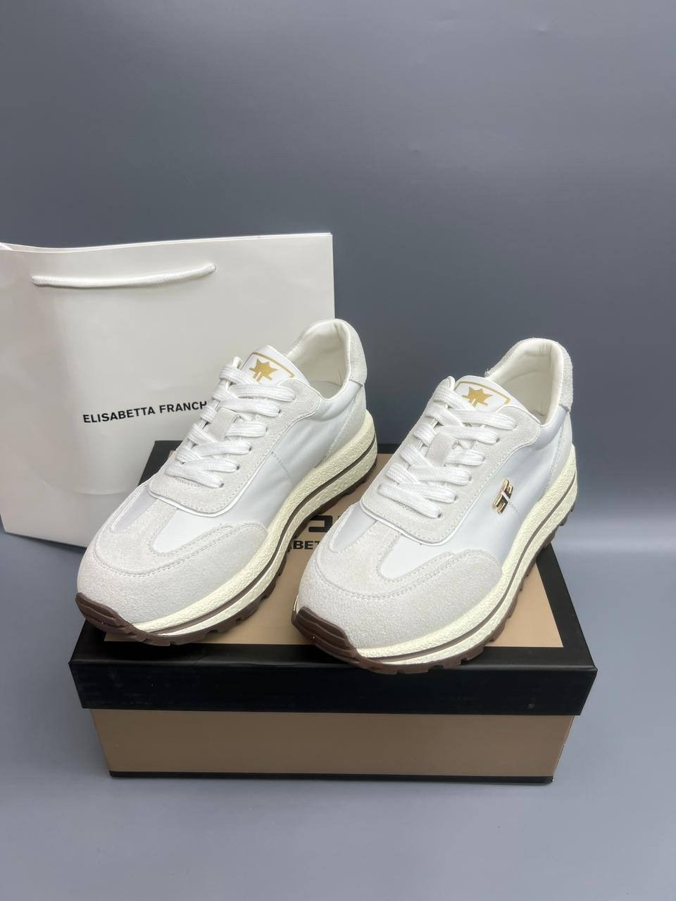 ,женские кроссовки,кроссовки brunello cucinelli,женская ,комбинированные кроссовки