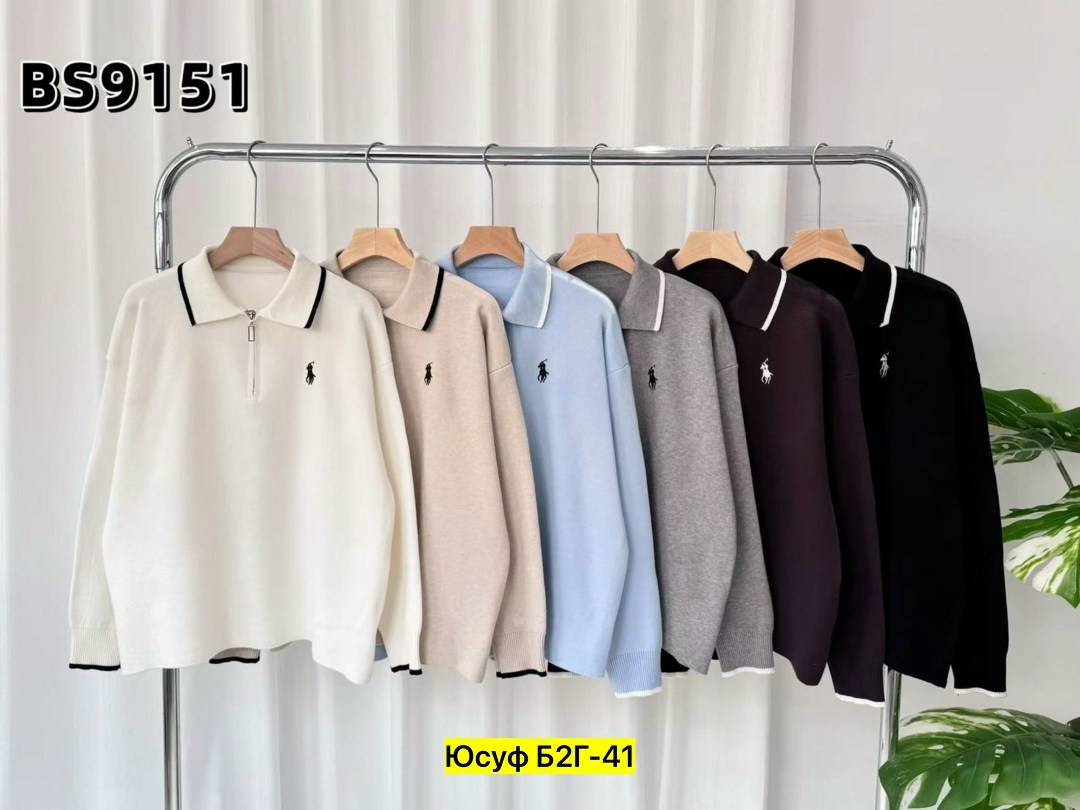 свитер поло на полузамке sarg 296134620,толстовка женская,свитер polo ralph lauren красный,свитер поло,