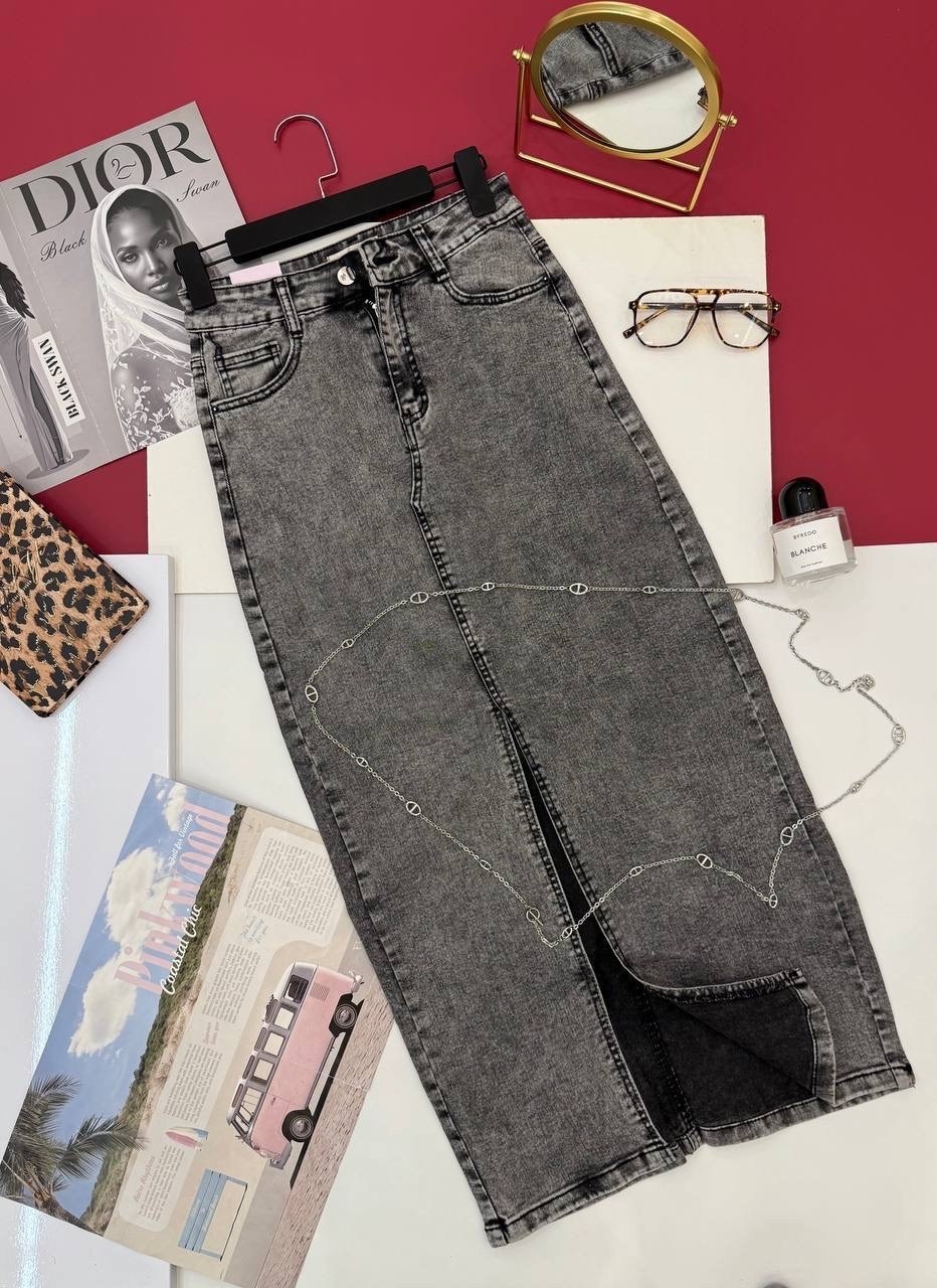 юбка джинсовая,юбка джинс,юбка джинсовая миди длинная с разрезом спереди,юбка джинсовая с разрезом спереди миди,юбка джинсовая миди