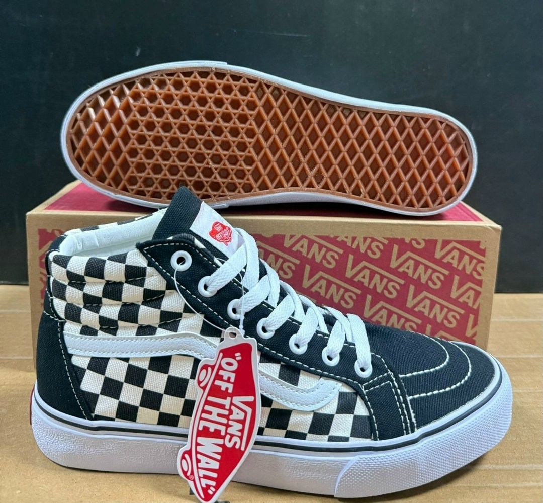 vans sk8-hi black white checkerboard,вансы sk8,вансы в клеточку,кеды vans super sk8-hi black white checkerboard,кеды vans