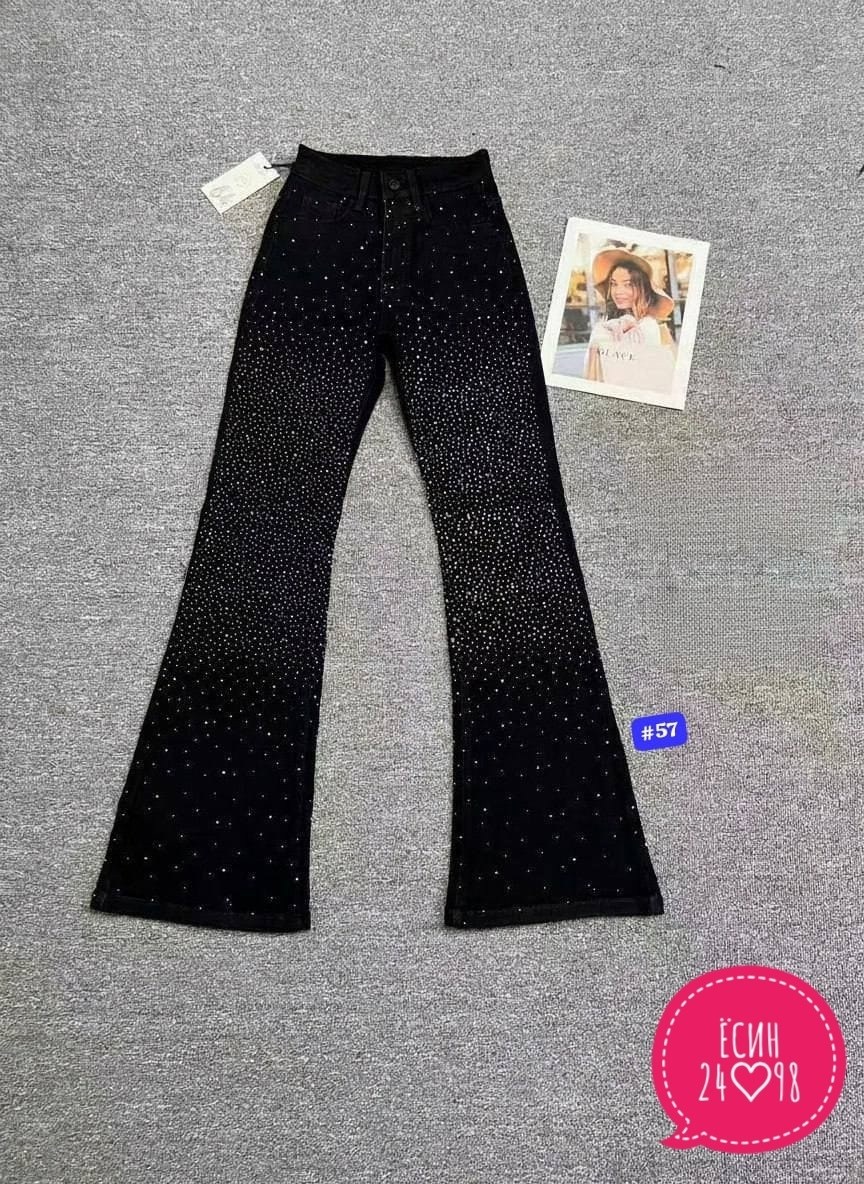 джинсы клеш женские,женские брюки-клеш,черные брюки клеш,брюки клеш,джинсы женские клеш с высокой посадкой