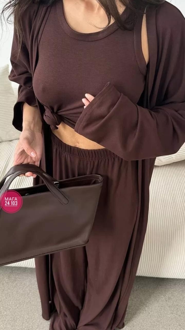 костюм женский,женский костюм тройка,,костюм: майка, широкие штаны и длинная абая,костюм с абаей