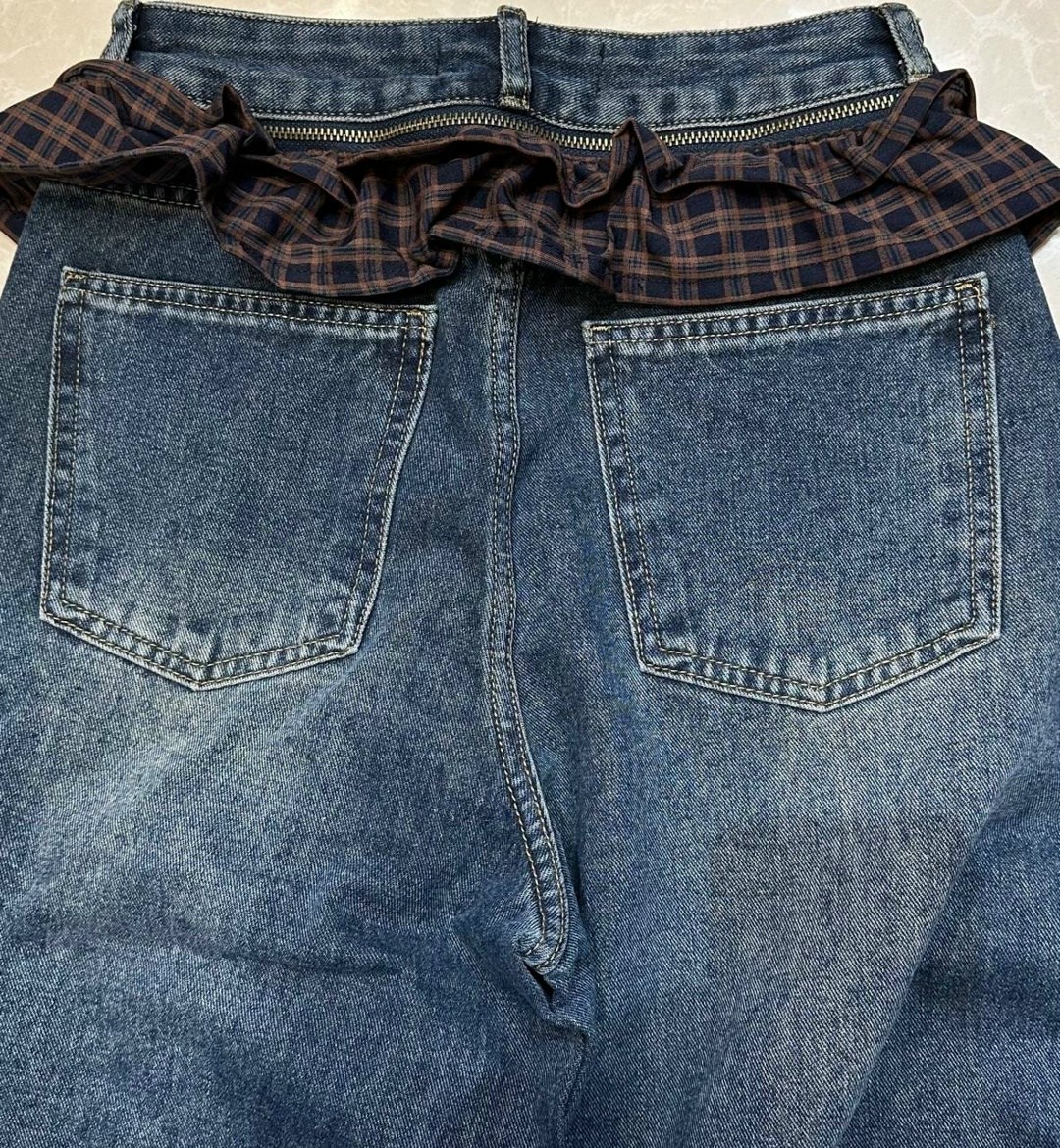 джинсы широкие женские,модные джинсы,джинсовые брюки,джинсовая юбка карго,джинсы повседневные