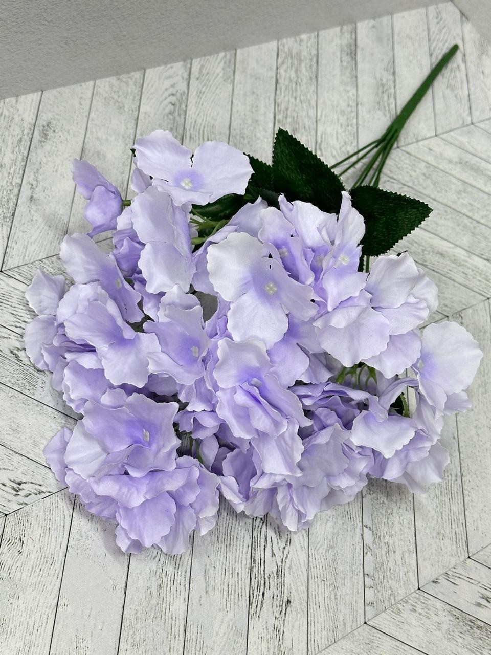 гортензия искусственная,голубая гортензия,цветы гортензии искусственные,нежно голубая гортензия,гортензия искусственная для декора интерьера голубая 48 см