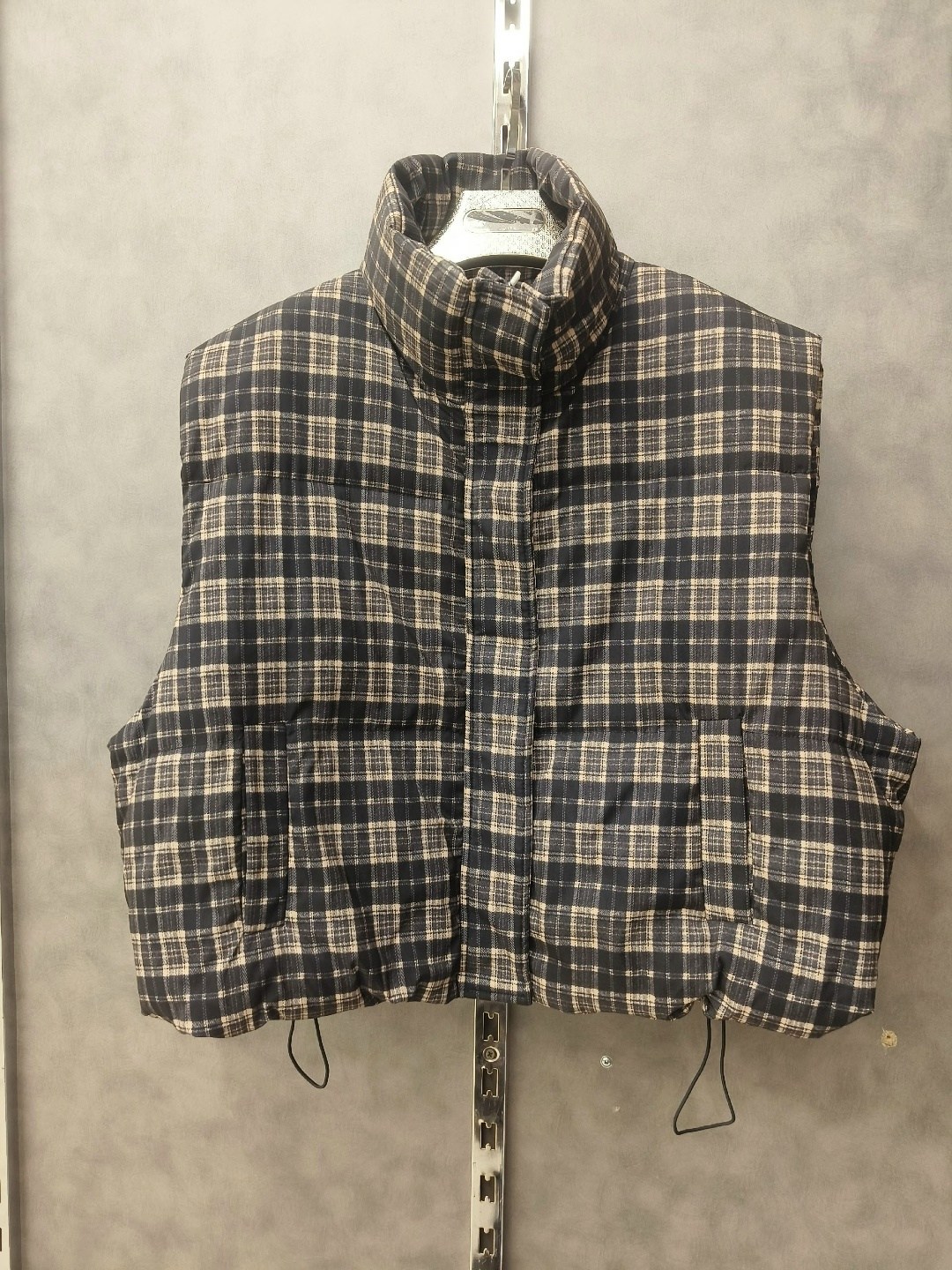 жилетка женская,жилет в клетку,жилет,двухсторонняя жилетка,женские жилеты