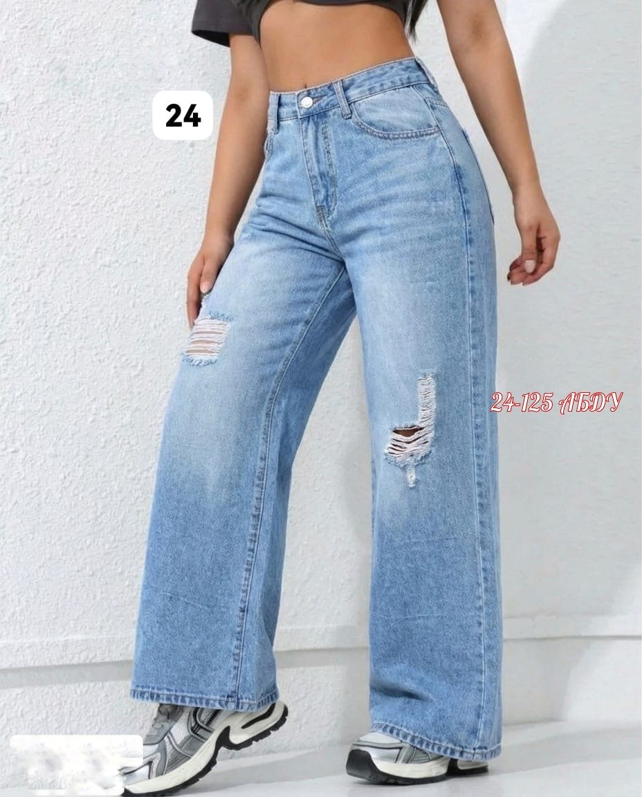 джинсы женские широкие,джинсы широкие,женские джинсы,джинсы трубы рваные,джинсы трубы