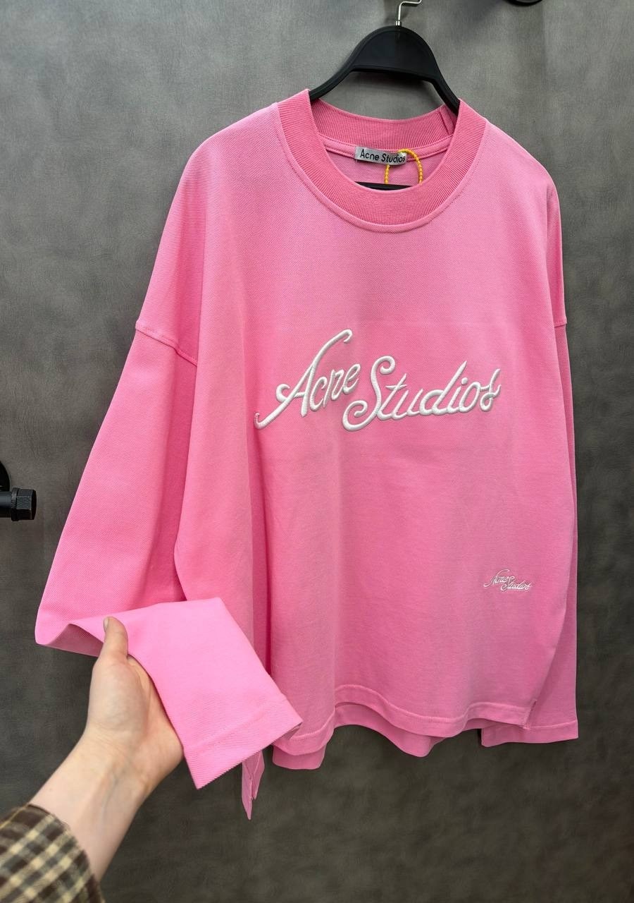 розовые футболки,acne studios лонгслив,розовый свитшот,розовая толстовка,свитшот женская