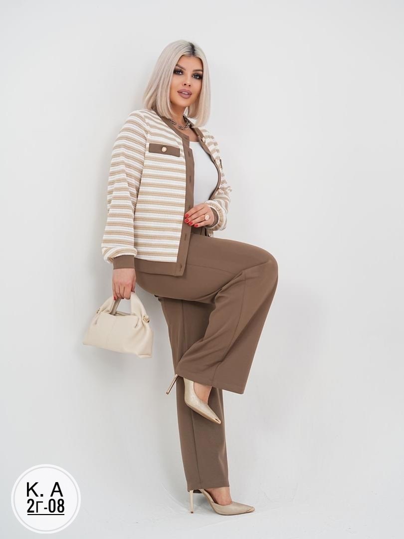 брючный костюм женский больших размеров final style,костюм двойка, оптом,костюм,жакет