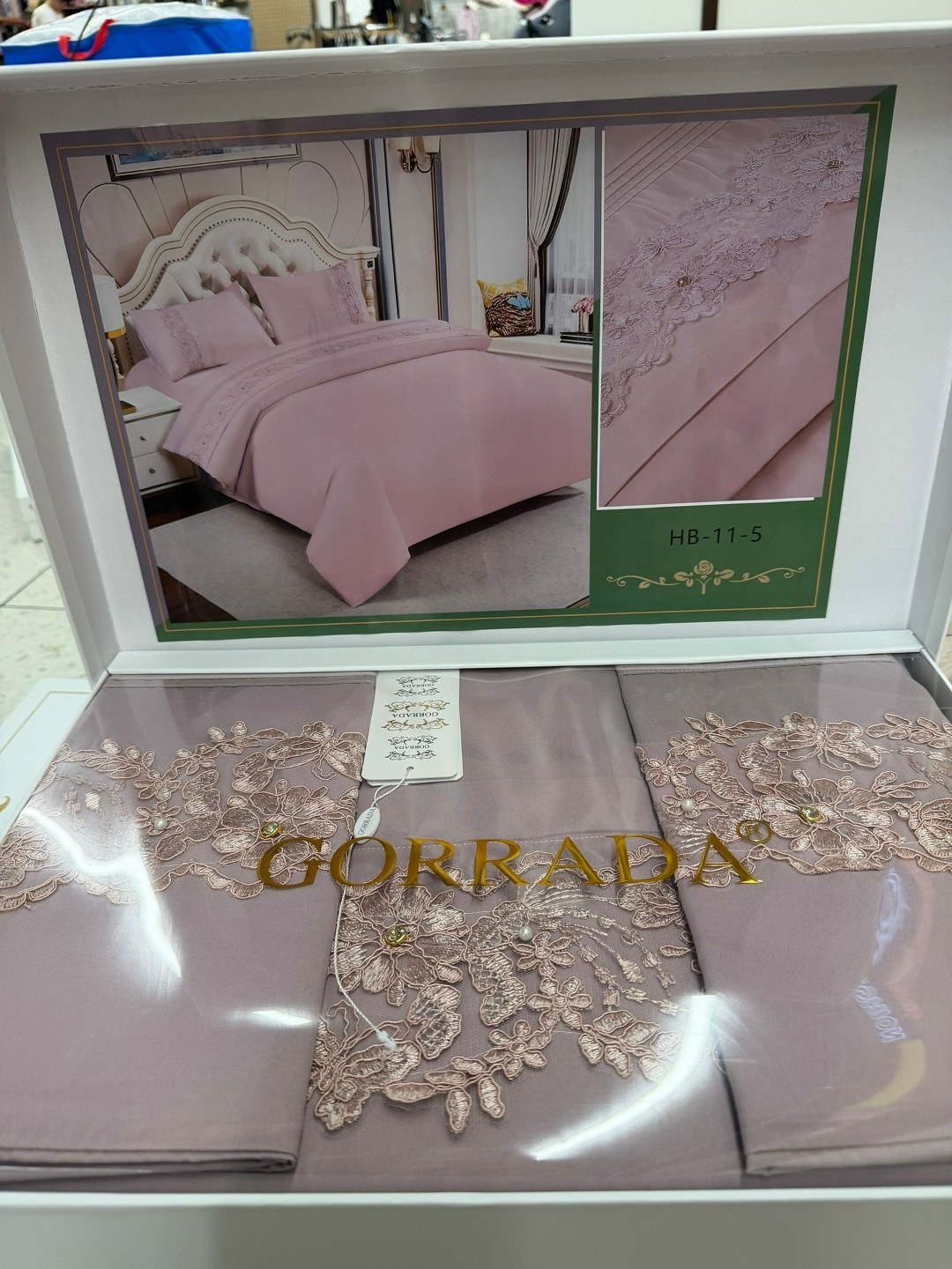 комплект постельного белья,комплект постельного белья gelin home,постельное белье,постельное белье nursum евро,кпб efor ranforce (almila ng-45) сухая роза гипюр евро