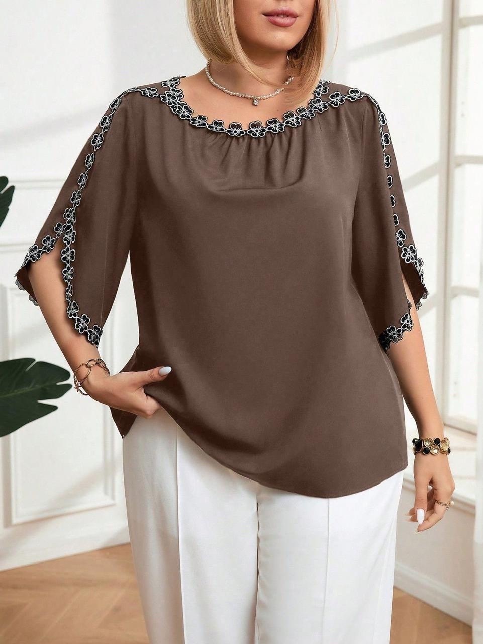 одежда для женщин,блузка для полных,блузка женская из лайт гипюр,нарядные блузы для полных,женская блузка
