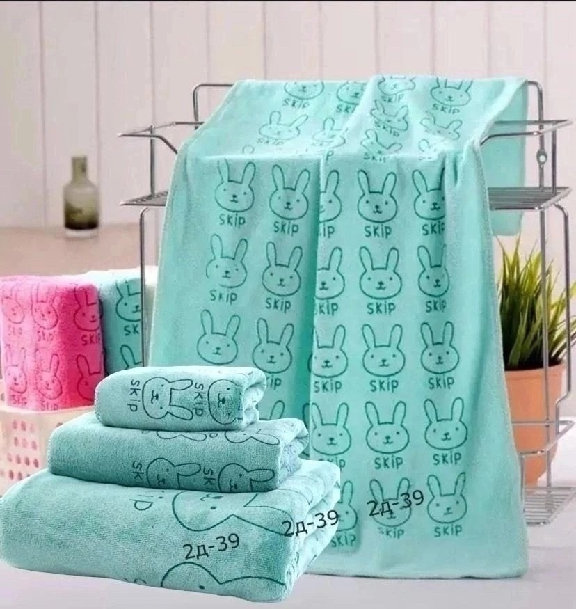 комплект из трех полотенец,набор полотенец,микрофибра полотенце,набор из 3 полотенец,полотенца из микрофибры