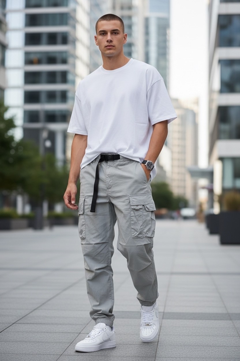 брюки карго,мужские брюки карго,зауженные брюки,брюки с карманами,брюки в спортивном стиле