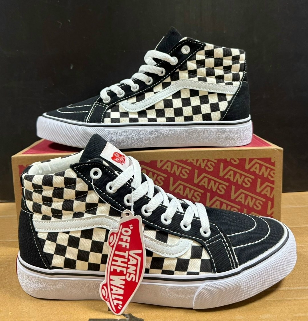 vans sk8-hi black white checkerboard,вансы sk8,вансы в клеточку,кеды vans super sk8-hi black white checkerboard,кеды vans