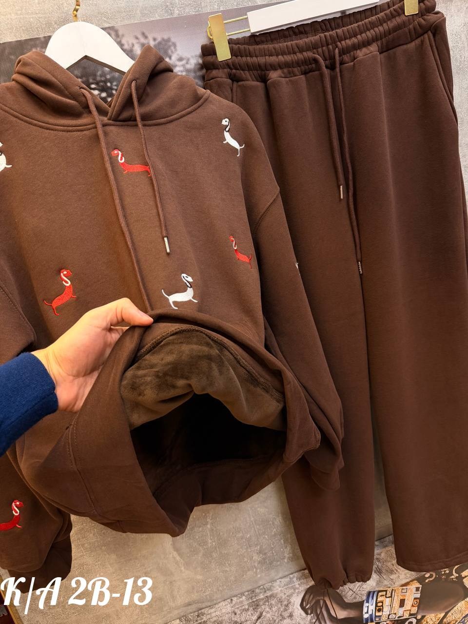 костюм коричневый,костюм женский на флисе,спортивные костюмы женские,костюм женский,костюм на флисе